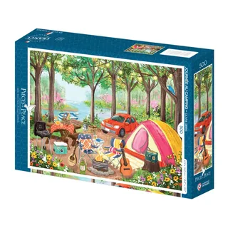 Puzzle Journée au Camping - 500 à 999 pièces von Pieces & Peace – Schachtel 2 von 2