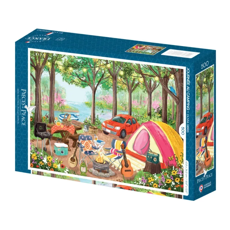 Puzzle Journée au Camping - 500 à 999 pièces von Pieces & Peace – Schachtel 2 von 2