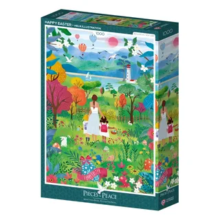 Puzzle Joyeuses Pâques - 1000 pièces von Pieces & Peace – Schachtel 2 von 2