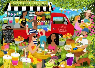 Puzzle Juice Truck - 1500 pièces de Pieces & Peace – boîte 1 sur 2