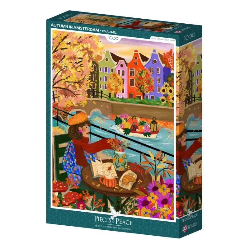 Puzzle L'Automne à Amsterdam - 1000 pièces de Pieces & Peace – boîte 2 sur 2