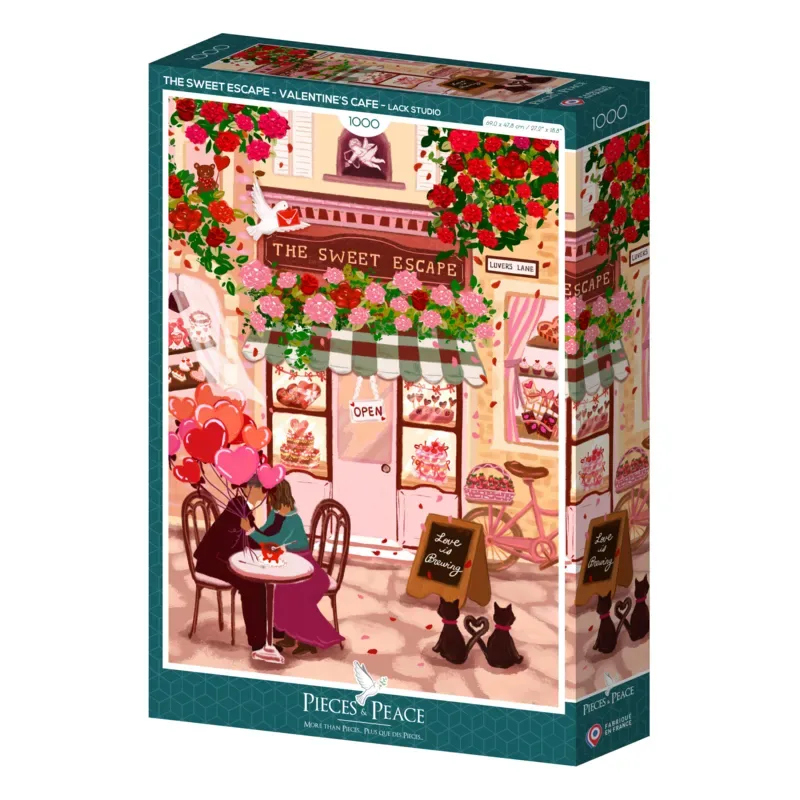 Puzzle L'Echappée Belle - Café de la Saint-Valentin - 1000 pièces from Pieces & Peace – box 2 of 2