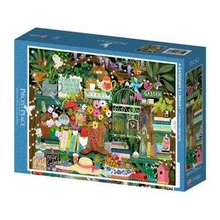 Puzzle La bibliothèque du Jardinier - 1500 pièces von Pieces & Peace – Schachtel 2 von 2