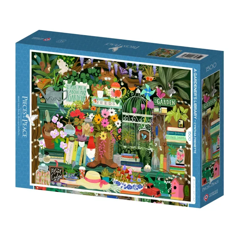 Puzzle La bibliothèque du Jardinier - 1500 pièces von Pieces & Peace – Schachtel 2 von 2