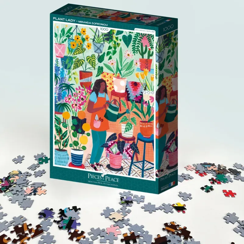 Puzzle La Femme aux Plantes - 1000 pièces de Pieces & Peace – boîte 2 sur 2