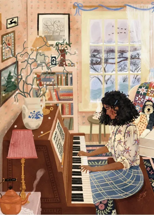 Puzzle La Pianiste - 500 à 999 pièces de Pieces & Peace – boîte 1 sur 2
