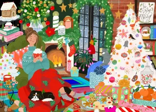 Puzzle Le Coin de Noël - 1500 pièces from Pieces & Peace – box 1 of 2