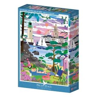 Puzzle Le Croisic, entre Ciel et Mer - 1500 pièces van Pieces & Peace – doos 2 van 2