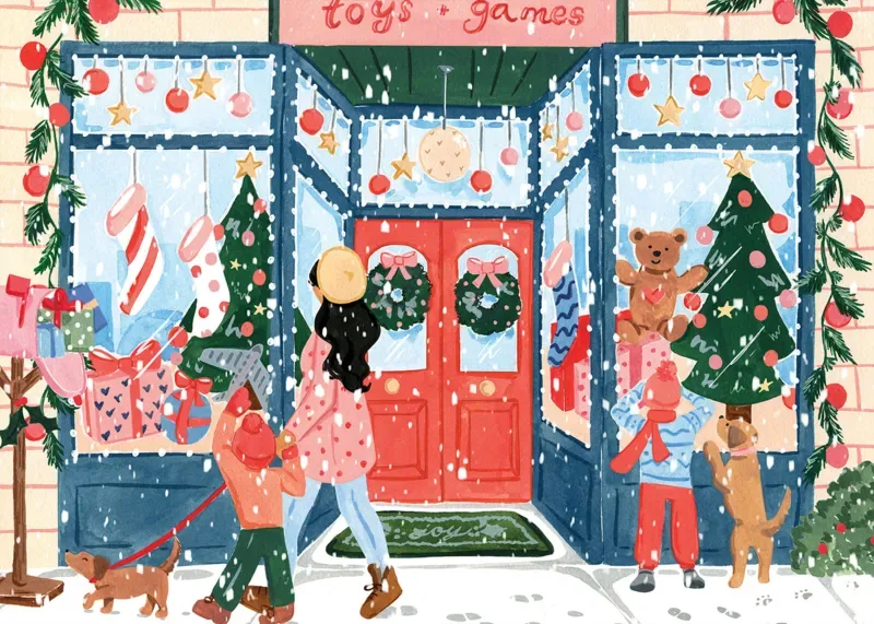 Puzzle Le Magasin de Jouets - 1000 pièces van Pieces & Peace – doos