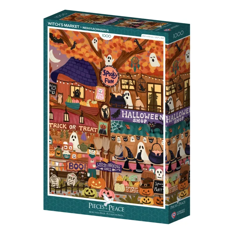 Puzzle Le Marché des Sorcières - 1000 pièces de Pieces & Peace – boîte 2 sur 2