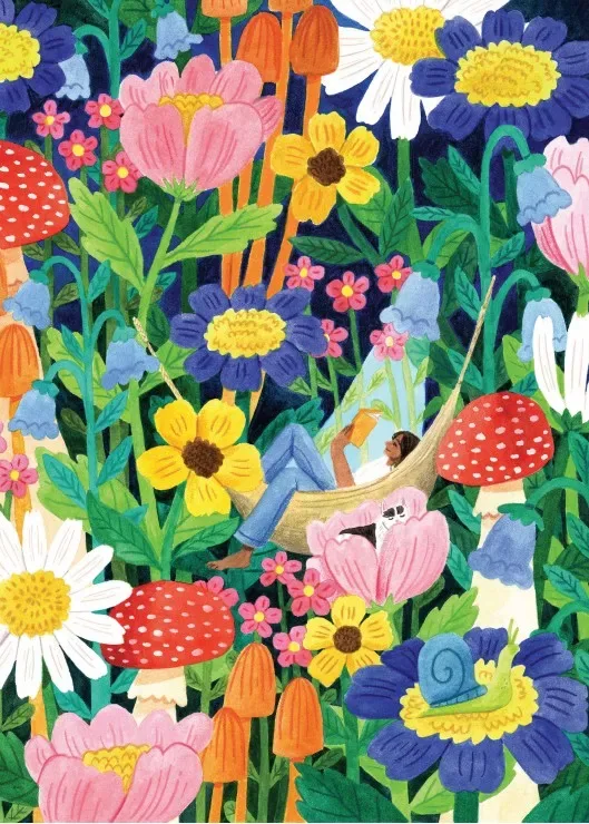 Puzzle Lecture dans le Hammac - 500 à 999 pièces de Pieces & Peace – boîte