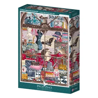 Puzzle Librairie de Noël - 1000 pièces from Pieces & Peace – box 2 of 2