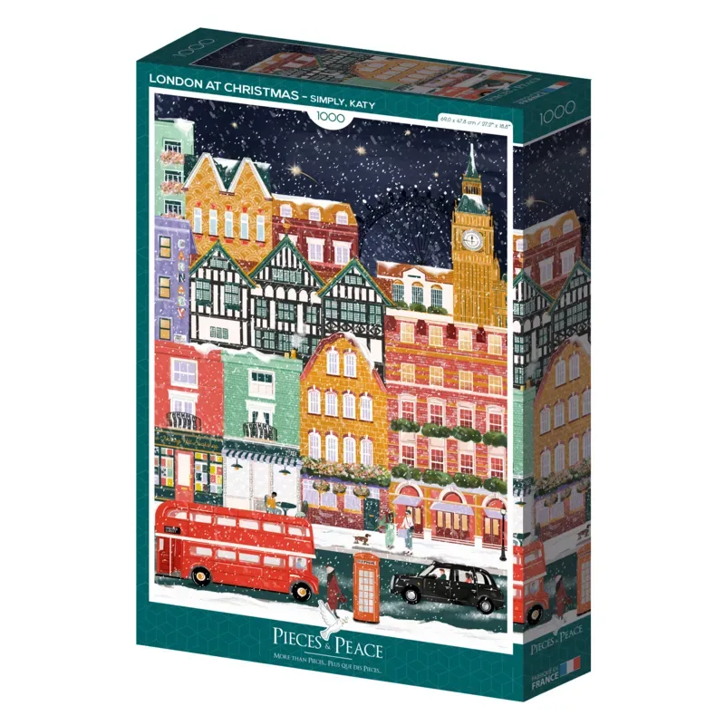 Puzzle Londres à Noël - 1000 pièces von Pieces & Peace – Schachtel 2 von 2
