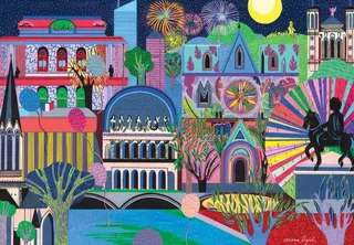 Puzzle Lyon Lumière - 1000 pièces de Pieces & Peace – boîte 1 sur 2