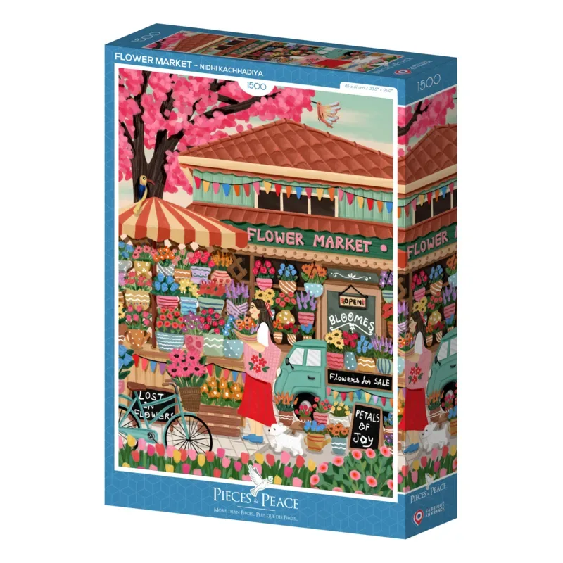 Puzzle Marché aux Fleurs - 1500 pièces von Pieces & Peace – Schachtel 2 von 2