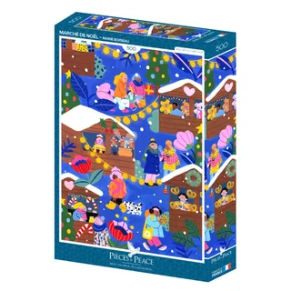 Puzzle Marché de Noël - 500 à 999 pièces van Pieces & Peace – doos 2 van 2