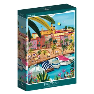 Puzzle Menton - 1000 pièces van Pieces & Peace – doos 2 van 2