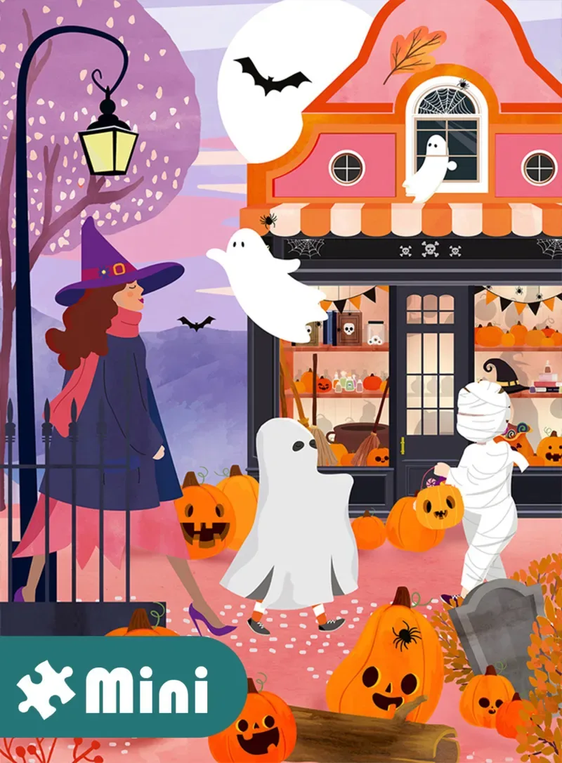 Puzzle Mini Puzzle - Halloween - 51 à 99 pièces de Pieces & Peace – boîte