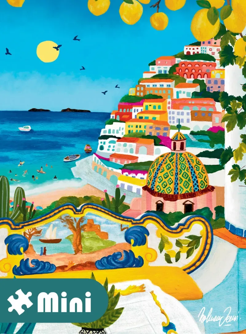 Puzzle Mini Puzzle - Positano - 51 à 99 pièces van Pieces & Peace – doos