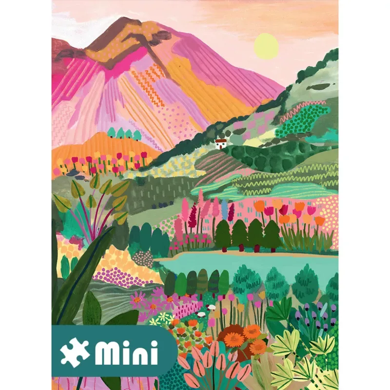 Puzzle Mini Puzzle - Rainbow Mountain de Pieces & Peace – boîte