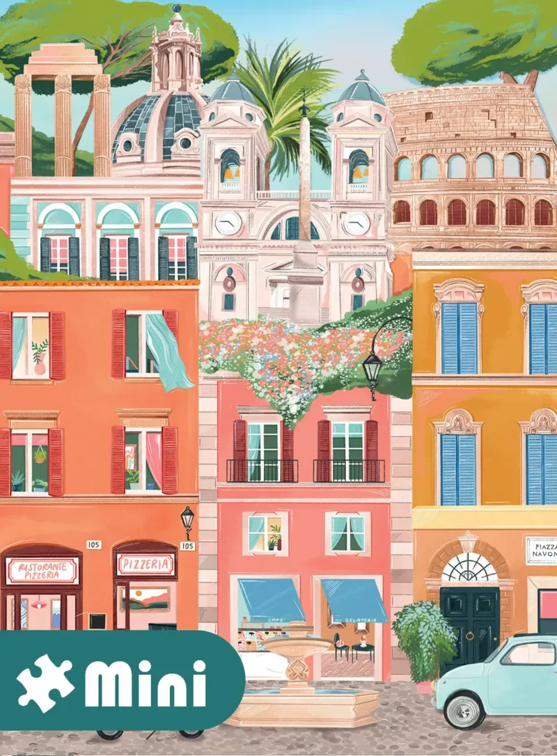 Puzzle Mini Puzzle - Rome - 51 à 99 pièces van Pieces & Peace – doos