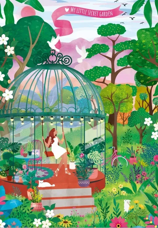 Puzzle Mon Petit Jardin Secret - 1000 pièces de Pieces & Peace – boîte