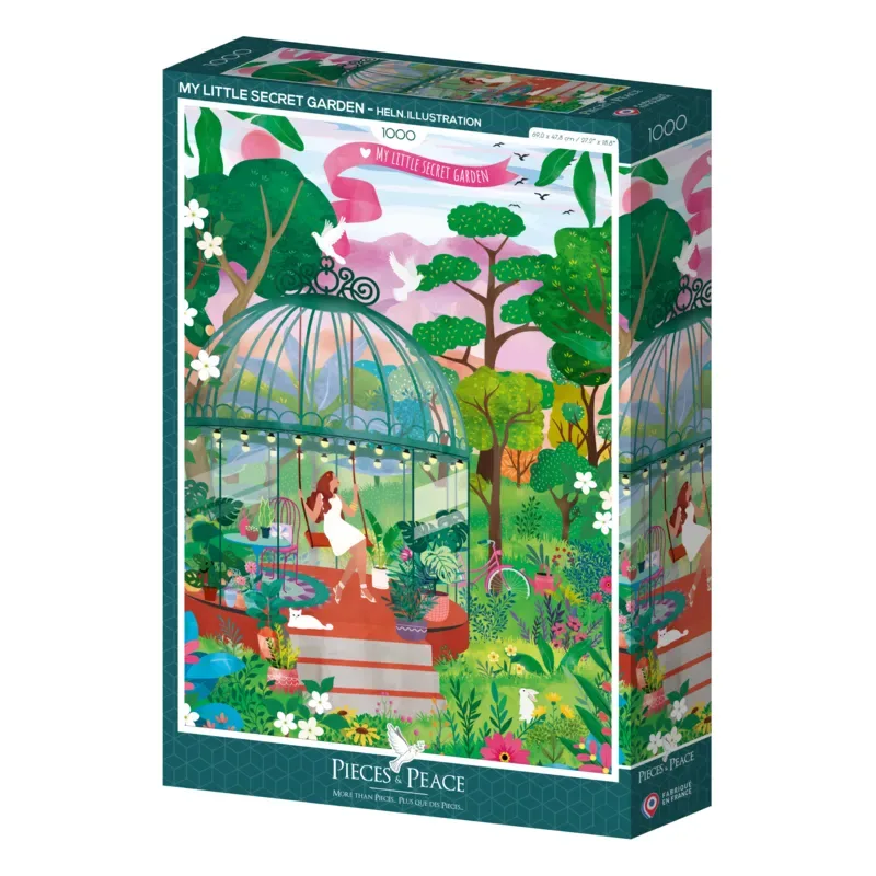 Puzzle Mon Petit Jardin Secret - 1000 pièces van Pieces & Peace – doos 2 van 2
