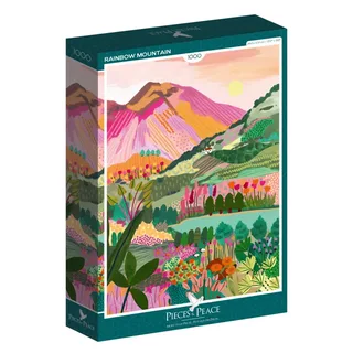 Puzzle Montagne Arc-en-ciel - 1000 pièces from Pieces & Peace – box 2 of 2