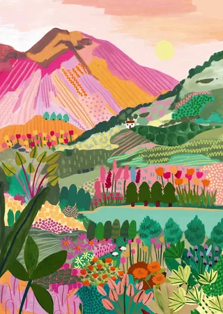 Puzzle Montagne Arc-en-ciel - 1000 pièces from Pieces & Peace – box 1 of 2