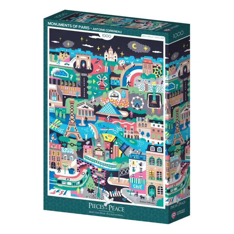 Puzzle Monuments de Paris - 1000 pièces from Pieces & Peace – box 2 of 2