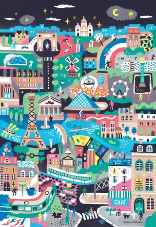 Puzzle Monuments de Paris - 1000 pièces from Pieces & Peace – box 1 of 2