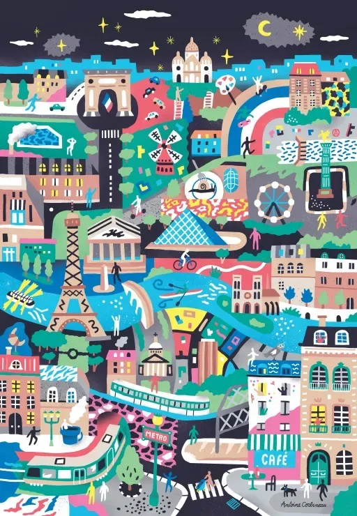 Puzzle Monuments de Paris - 1000 pièces de Pieces & Peace – boîte