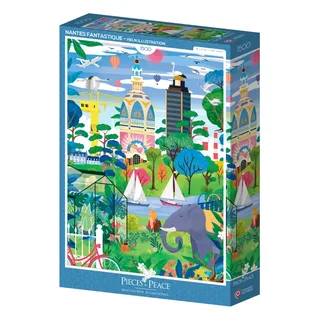 Puzzle Nantes Fantastique - 1500 pièces van Pieces & Peace – doos 2 van 2