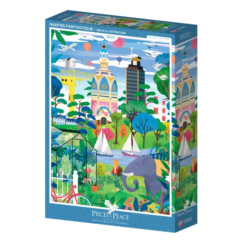 Puzzle Nantes Fantastique - 1500 pièces van Pieces & Peace – doos 2 van 2