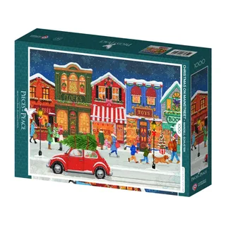 Puzzle Noël sur la Rue Principale - 1000 pièces van Pieces & Peace – doos 2 van 2