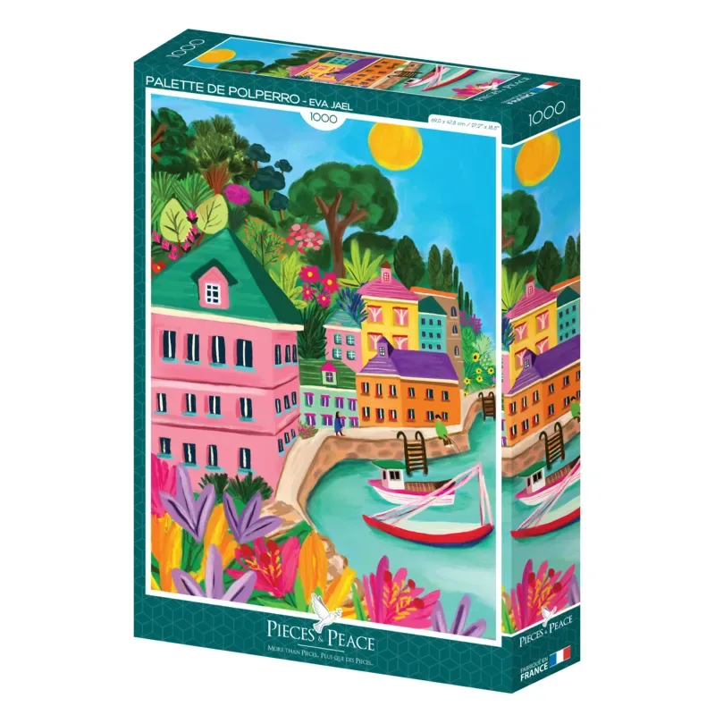 Puzzle Palette de Polperro - 1000 pièces de Pieces & Peace – boîte 2 sur 2