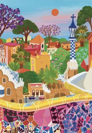 Puzzle Parc Güell - 1000 pièces from Pieces & Peace – box 1 of 2