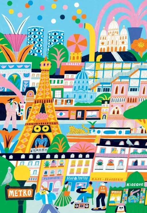 Puzzle Paris est Magique - 1000 pièces de Pieces & Peace – boîte