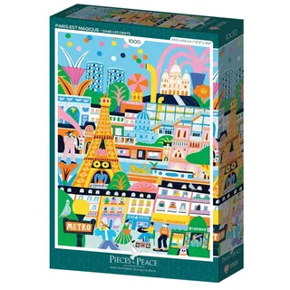 Puzzle Paris est Magique - 1000 pièces von Pieces & Peace – Schachtel 2 von 2