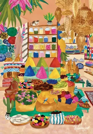 Puzzle Place des Epices - 1000 pièces from Pieces & Peace – box 1 of 2