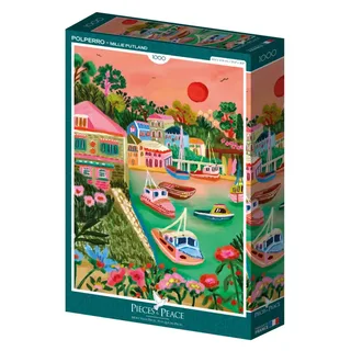 Puzzle Polperro - 1000 pièces van Pieces & Peace – doos 2 van 2