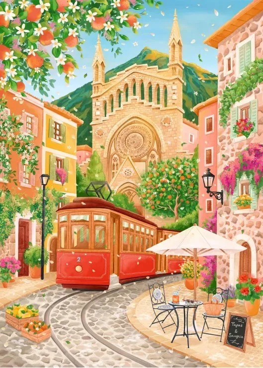 Puzzle Port De Soller - 500 à 999 pièces de Pieces & Peace – boîte