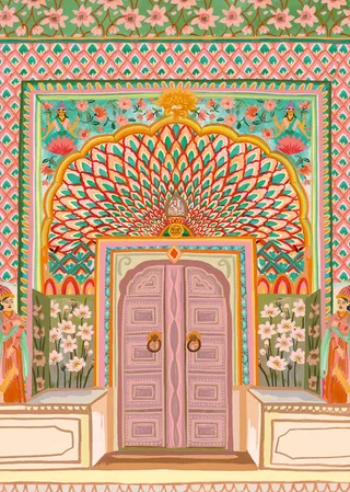 Puzzle Porte du Lotus - 500 à 999 pièces von Pieces & Peace – Schachtel 1 von 2