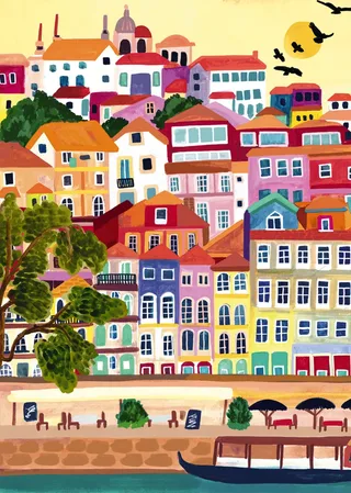 Puzzle Porto - Portugal - 1000 pièces de Pieces & Peace – boîte 1 sur 2