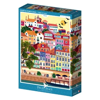 Puzzle Porto - Portugal - 1500 pièces van Pieces & Peace – doos 2 van 2
