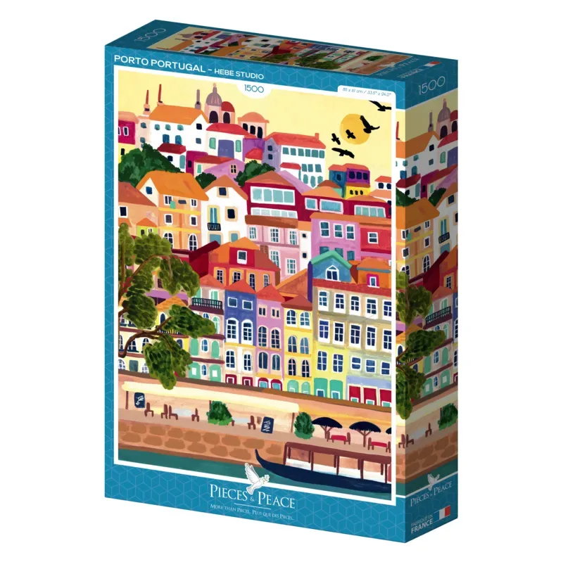 Puzzle Porto - Portugal - 1500 pièces van Pieces & Peace – doos 2 van 2