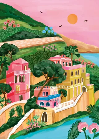 Puzzle Portofino - 500 à 999 pièces von Pieces & Peace – Schachtel 1 von 2