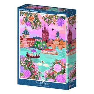 Puzzle Prague, République Tchèque - 500 à 999 pièces de Pieces & Peace – boîte 2 sur 2