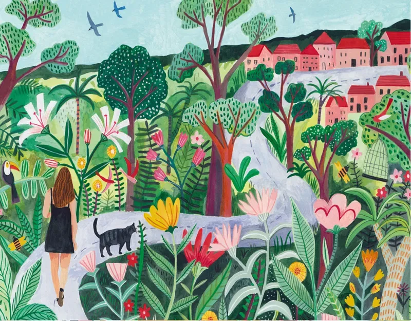 Puzzle Promenade dans le Pays - 1500 pièces van Pieces & Peace – doos