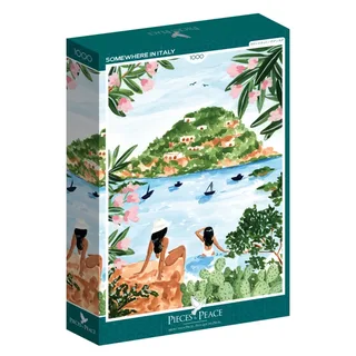 Puzzle Quelque Part en Italie - 1000 pièces de Pieces & Peace – boîte 2 sur 2